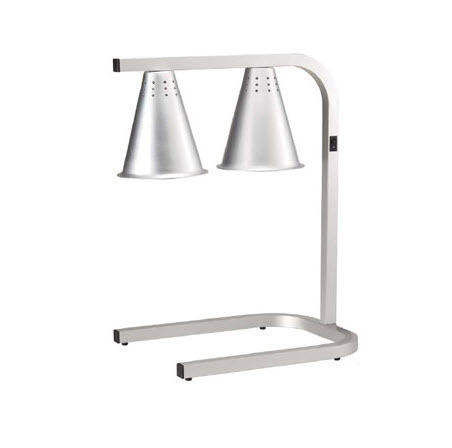 Adcraft Commercial Freestanding 2 Bulb Heat Lamp (HL-2)
