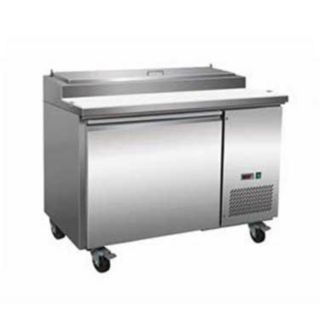 Serv-Ware 44" (6) Pan Stainless Steel Pizza Prep Table (PP44-6-HC)