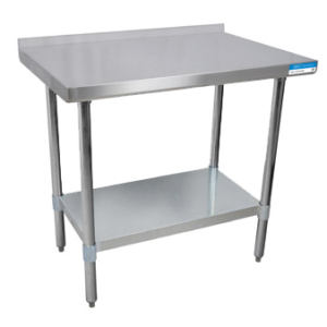 BK Resources 24x24 Stainless Steel Work Table w Riser (VTTR-2424)