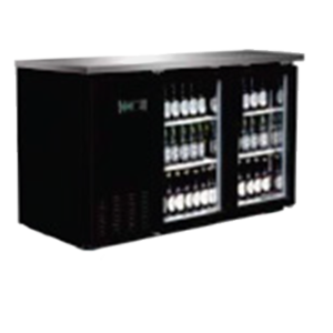 Serv-Ware Back Bar Cooler Glass 50" (BB2-24G-HC)