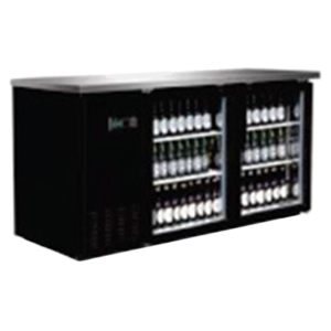 Serv-Ware Back Bar Cooler Glass 61" (BB3-24G-HC)