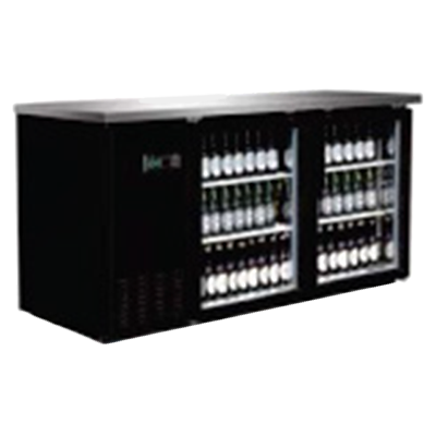 Serv-Ware Back Bar Cooler Glass 61" (BB3-24G-HC)
