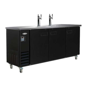 Serv-Ware Draft Beer Cooler 73" Double Tower Double Faucets (DD73-2-HC)