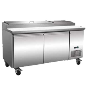 Serv-Ware 67" (9) Pan Pizza Prep Table (PP67-9-HC)
