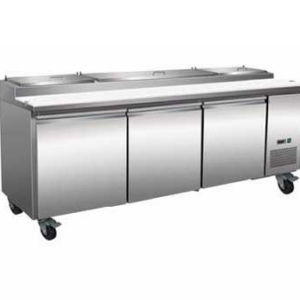 Serv-Ware 93" (12) Pan Pizza Prep Table (PP93-12-HC)