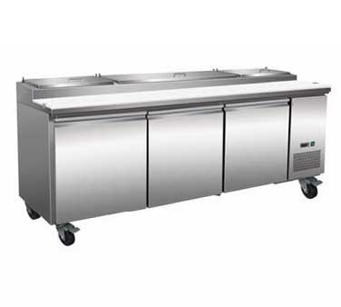 Serv-Ware 93" (12) Pan Pizza Prep Table (PP93-12-HC)