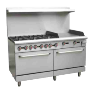 Serv-Ware Six Burner Range with 24" Griddle