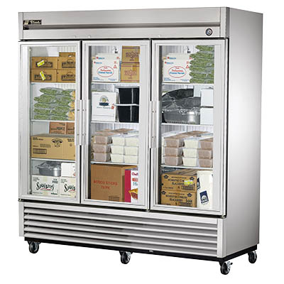 True Glass Three Door Freezer (T-72FG-HC)