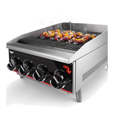 Vollrath 24" Heavy Duty Radiant/ Lava Rock Charbroiler (924CG) - Image 2