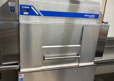 Insinger Admiral 44 Ventless dishmachine with full installation, including plumbing, electrical, and custom tabling & metal work.